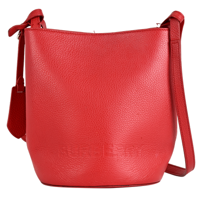Small Lorne Bucket, £395, Handbags, Red, Leather, Front view